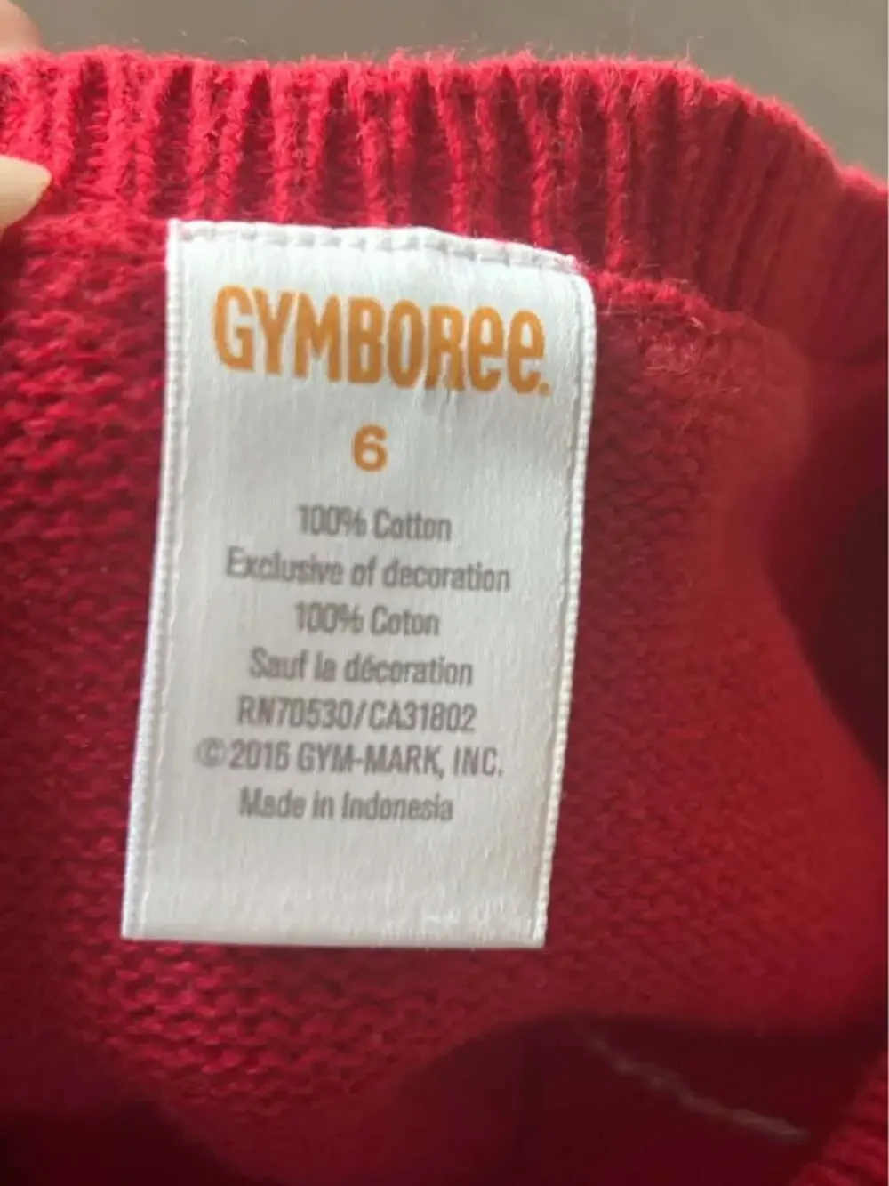 Gymboree festive red
